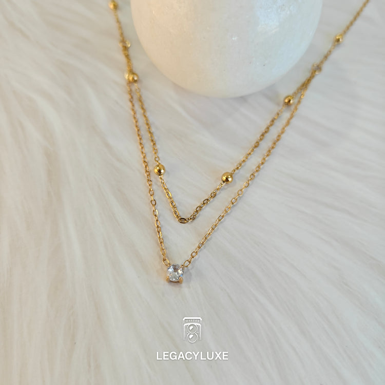 GlowDrop Layer Necklace