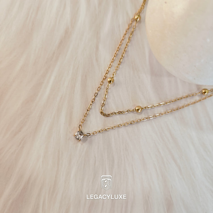 GlowDrop Layer Necklace