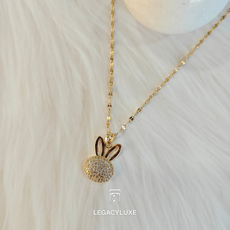 golden BunnyBliss Necklace