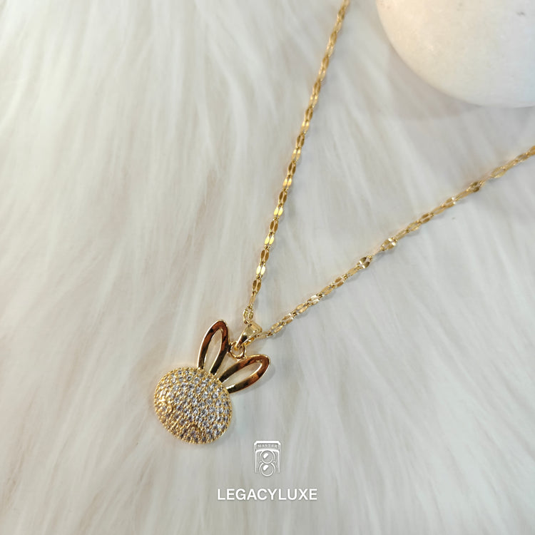 golden BunnyBliss Necklace
