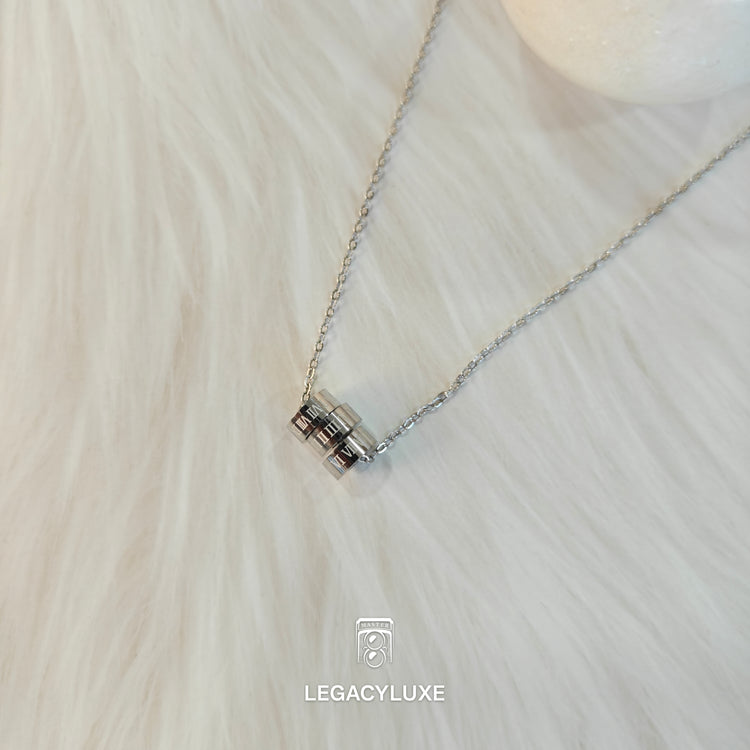 Silver Luxe Trio Necklace