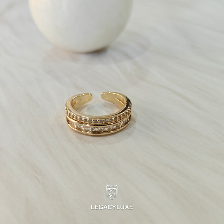 Elegance double Line Ring