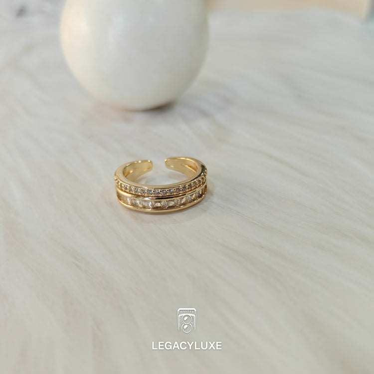 Elegance double Line Ring