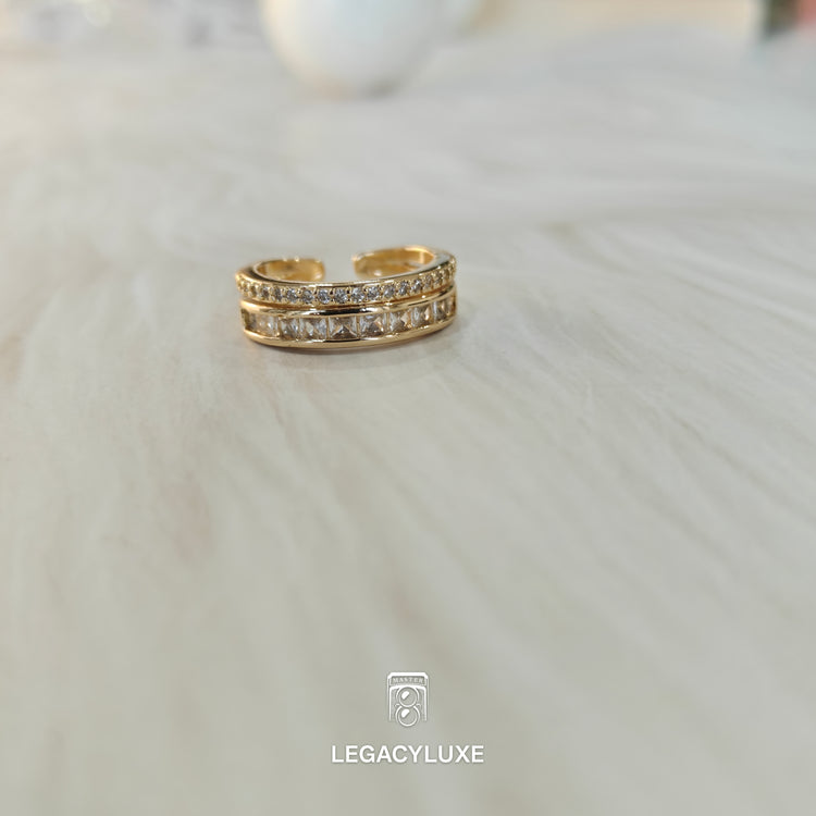 Elegance double Line Ring