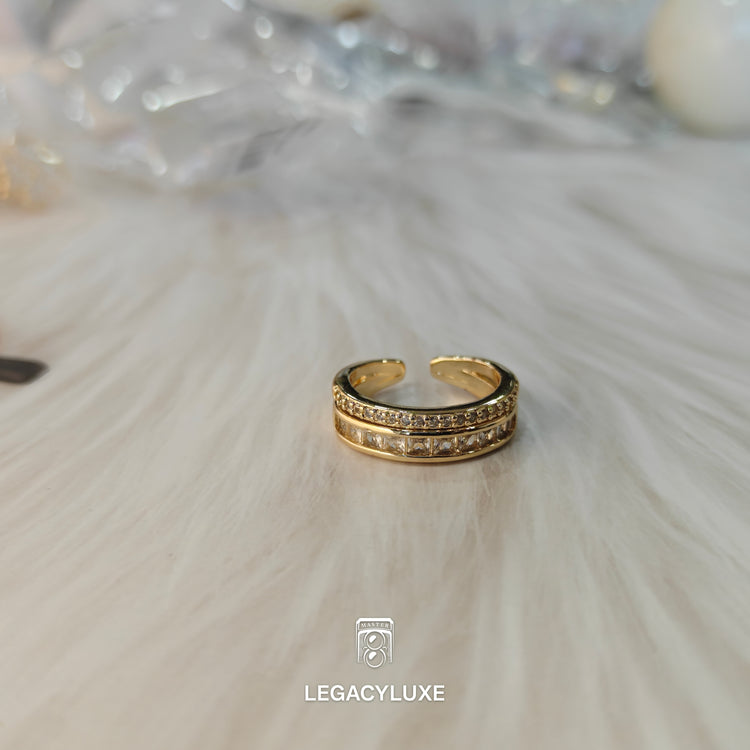 Elegance double Line Ring