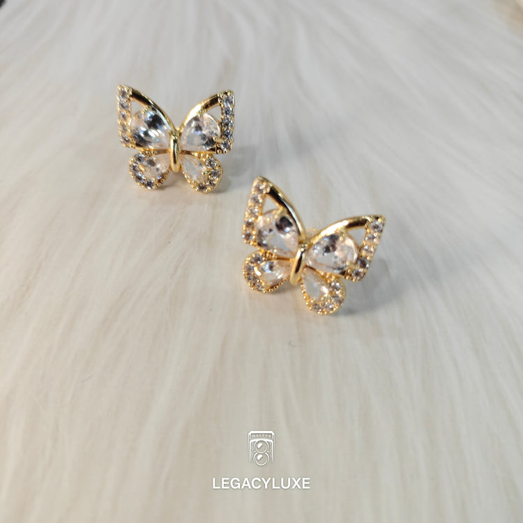 LuxeFlutter Crystal Studs