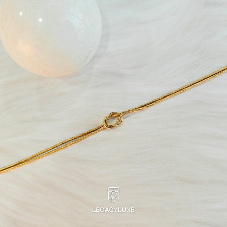Minimalist knot bracelet