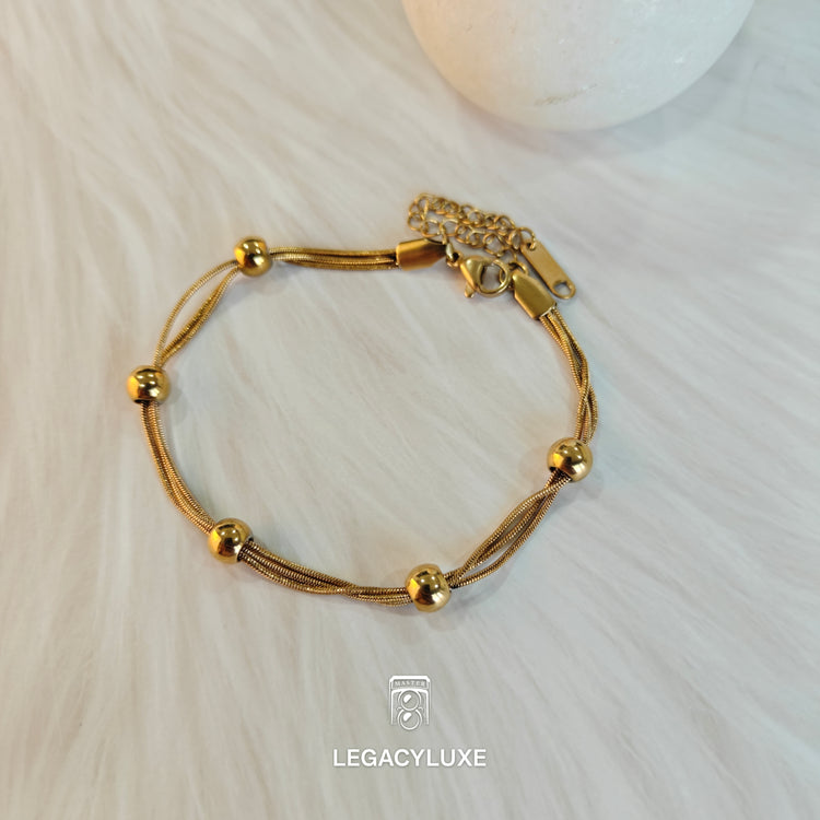 Elegance Multi-Layer Gold Bracelet