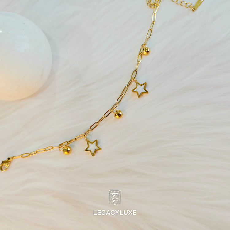 white pearl star bracelet