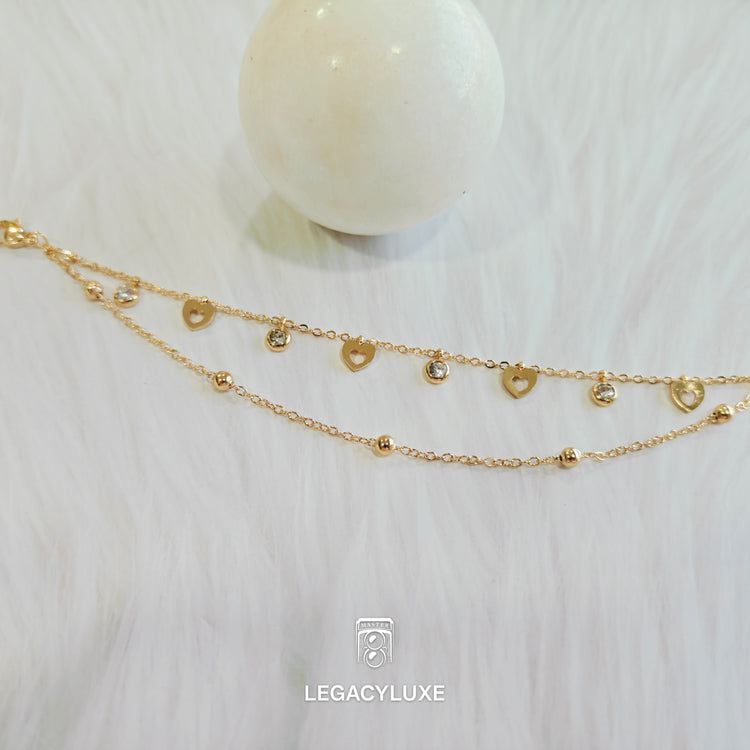 GleamDrops Dual-Layer Gold Bracelet